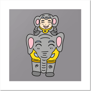 Fun elephant kid costume Posters and Art